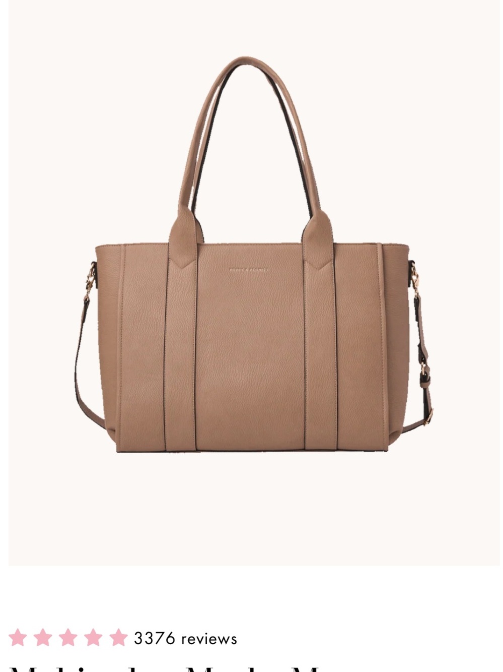 Poppy and Peonies Multitasker in colour Mocha Mousse